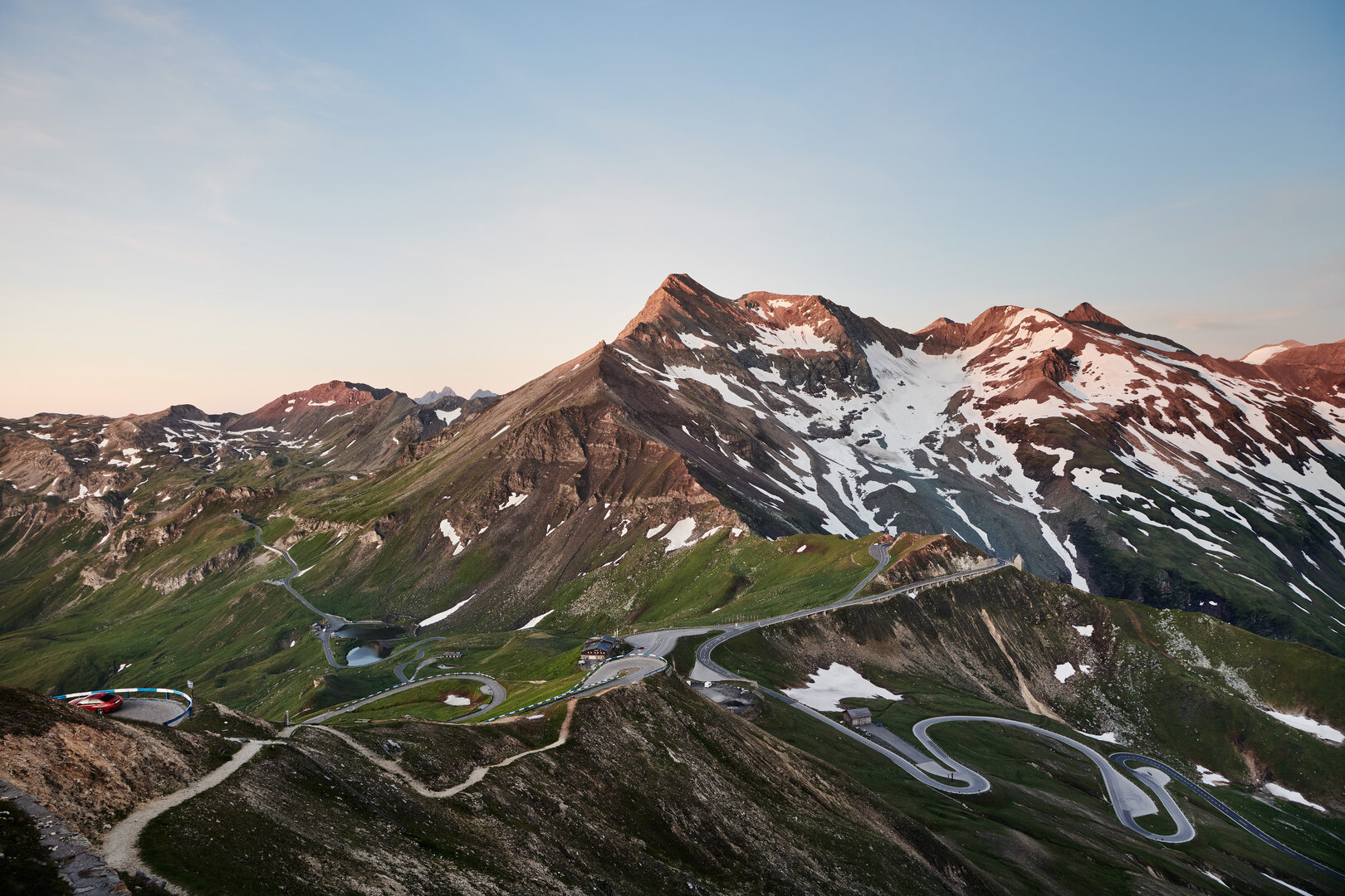 Panoramablick von der Edelweißspitze an der Großglockner Hochalpenstraße