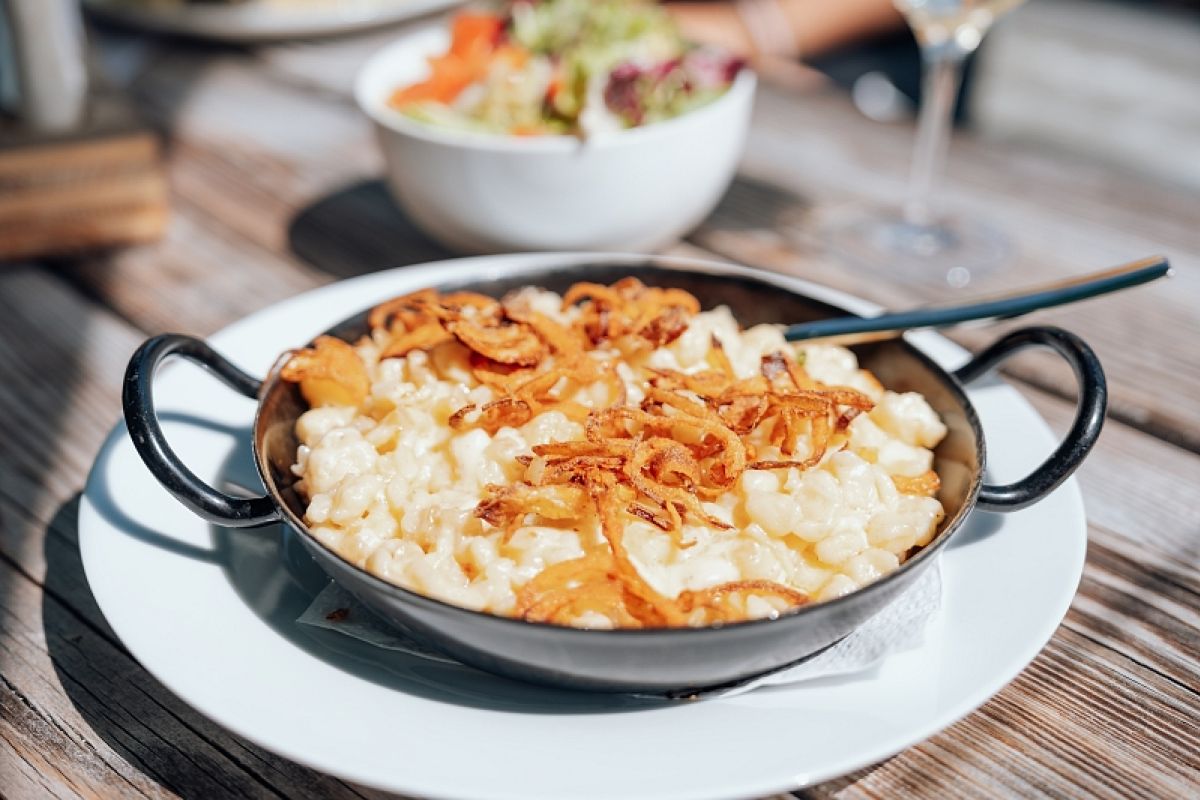 Käsespätzle als Stärkung nach einer Wanderung